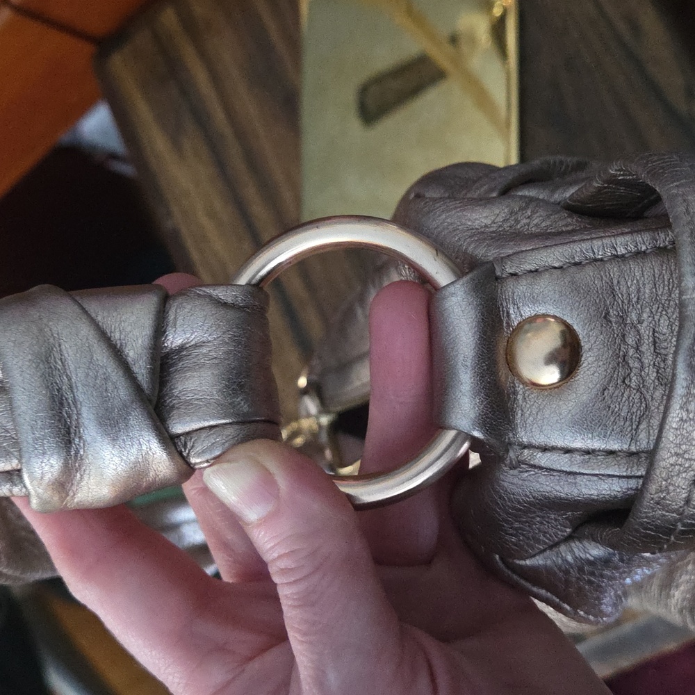 Coach Parker 2008 13465 Shoulderbag Rosegold Metallic Leather $399 Retail GUC - Picture 16 of 16